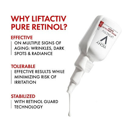 Vichy Liftactiv Retinol for Deep Wrinkles Face Serum - 1.01 fl oz