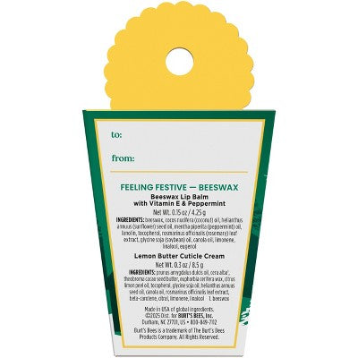 Burt's Bees Feeling Festive Beeswax Lip Balm Gift - 16oz