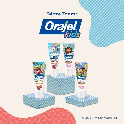 Orajel Kids Paw Patrol Anticavity Fluoride Toothpaste - Fruity Bubble - 4.2oz