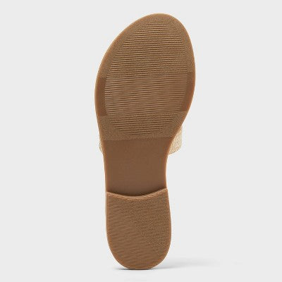 Women's Carla Sandals Memory Foam Insole - Universal Thread Tan 7