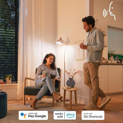 Philips Smart Wi-Fi 85W 6'' Recessed Downlight 1P: E26 Base, Smart Color and Tunable White, Voice Control, Dimmable