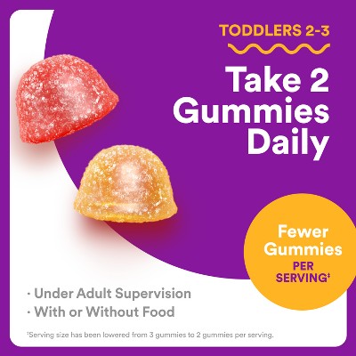 SmartyPants Toddler Plus Multivitamin & Omegas Gummies with Vitamins C, D3, B12 & Zinc - 60ct