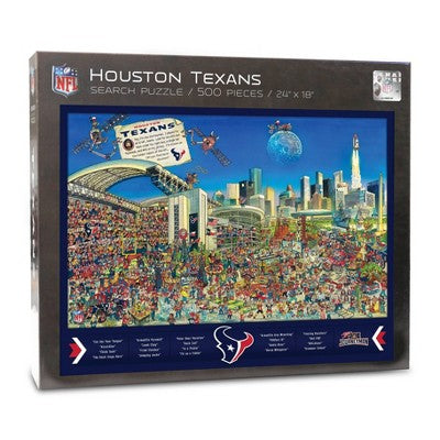 NFL Houston Texans Joe Journeyman Seek and Find Puzzle - 500pc