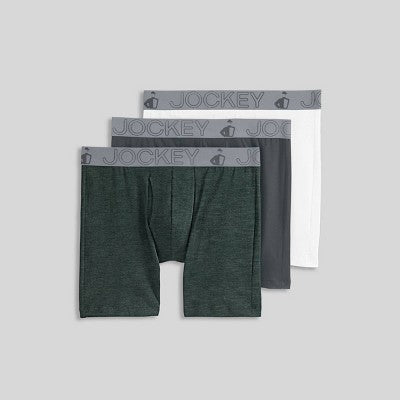 Jockey Generation Men's Active Cotton 3pk Briefs - Gray/White XL