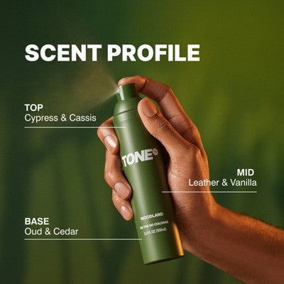 TONE by AMP On-The-Go Cologne & Body Mist - Woodland - 100ml