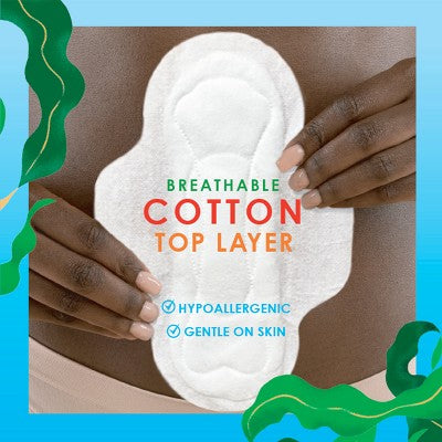 L . Ultra Thin Menstrual Pads - Super - 56ct