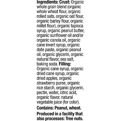 Plum Organics Jammy Sammy Snack Bars - Peanut Butter and Strawberry - 1.02oz/5ct