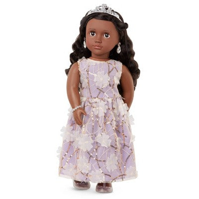 Our Generation Ambreal with Tiara & Floral Gown Outfit 18" Fashion Doll (LOCAL PICKUP ONLY)