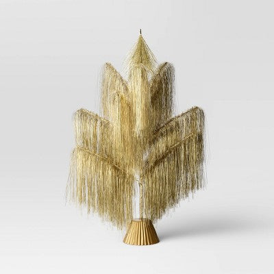 26" Pre-Lit Fringe Tinsel Artificial Tree - Threshold (LOCAL PICKUP ONLY)