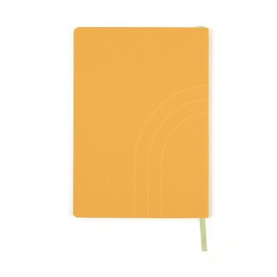 Altitude 160pg Ruled Journal 8.25"x5.875" Yellow Ochre Vegan Leather