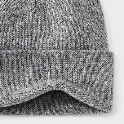 Men's Knit Cuffed Beanie - Goodfellow & Co Light Gray