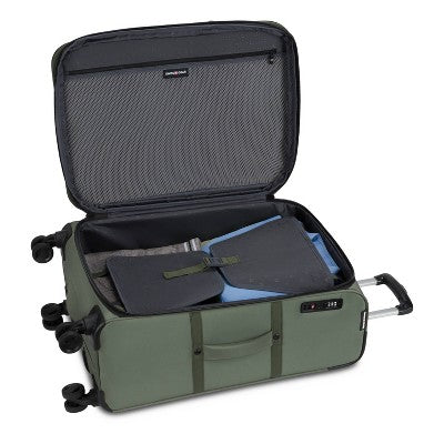SWISSGEAR Zurich Softside Medium Checked Spinner Suitcase - Green
