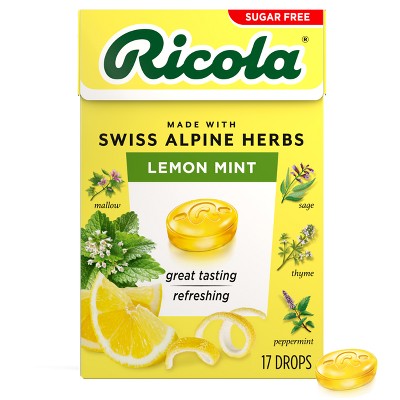 Ricola - Sugar Free Lemon Mint - On The Go Box - 17ct