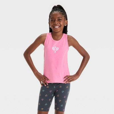 Girls' Tennis Graphic Tank Top - Cat & Jack Medium Pink M