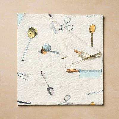 84"x60" Cutlery Toss Printed Rectangle Tablecloth - John Derian for Target