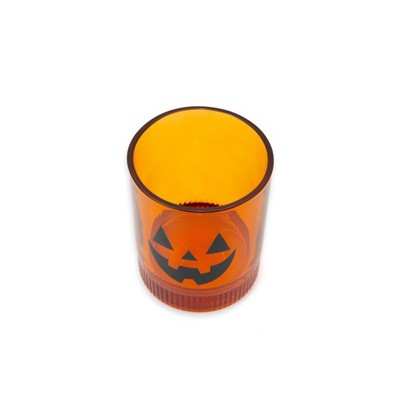 9.6 oz Lowball Glass Jack-O-Lantern - Bullseye's Playground