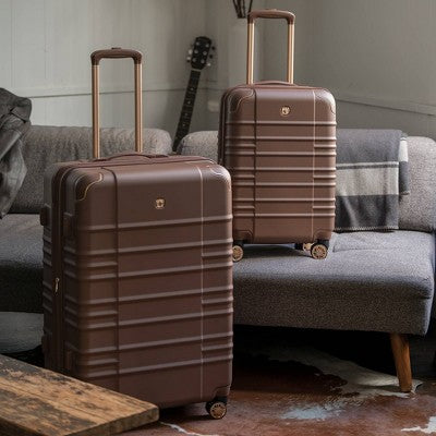 SWISSGEAR Cascade II Hardside Large Checked Spinner Suitcase - Maple: Tear-Resistant, 8 Wheels