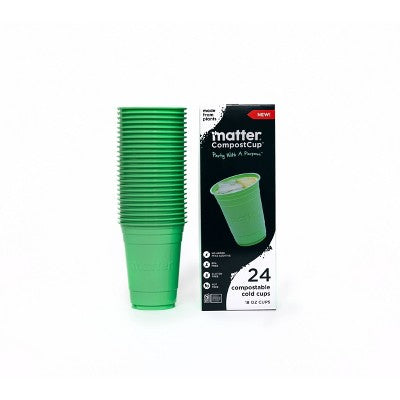 Matter Compostable Cold Disposable Cups - 18oz/24ct