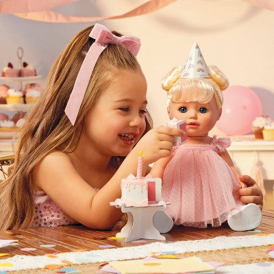 BABY Born 14'' Birthday Doll - Blue Eyes: Soft Body, Blonde Hair, Accessories Included