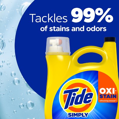 Tide Simply Oxi Stain Refresh Liquid Laundry Detergent - 162oz