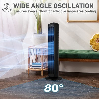 Holmes 29" Manual Tower Oscillating Fan with Clean Breeze (LOCAL PICKUP ONLY)