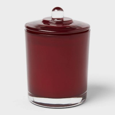 Wick Wooden Wick Lidded Cider and Cinnamon Jar Candle Warm 13oz - Threshold