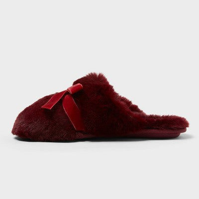 Women's Arbor Plush Scuff Slippers - Auden Red M