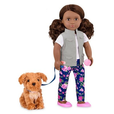 Our Generation Malia - 18" Doll & Pet Poodle Set
