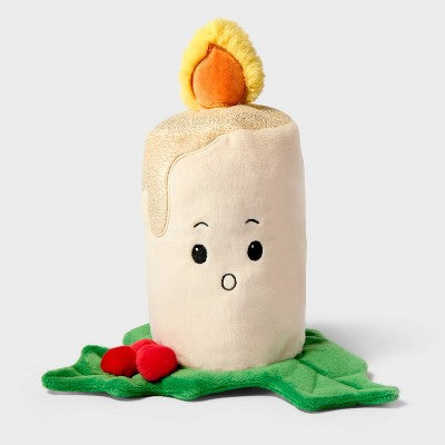 8.5" Candle with Holly Plush - Gigglescape