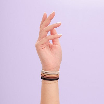 Goody Brown Multicolor 4mm Elastics - 30ct