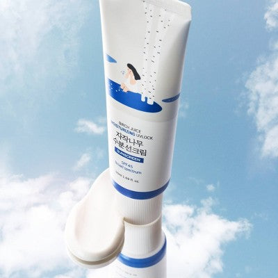 Round Lab Birch Juice Moisturizing UV Lock Korean Sunscreen with No White Cast, Moisturizing, Reef Safe, UVA & UVB Protection - SPF 45 - 50ml
