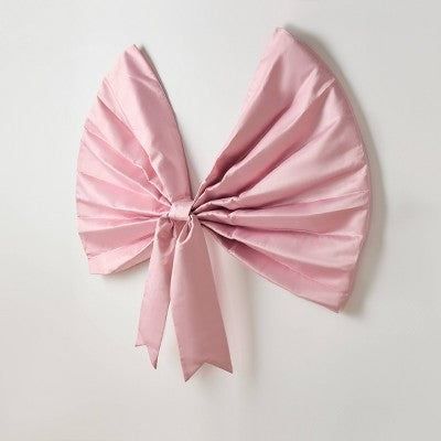 57" Bow Decorative Wall Hanging Pink
