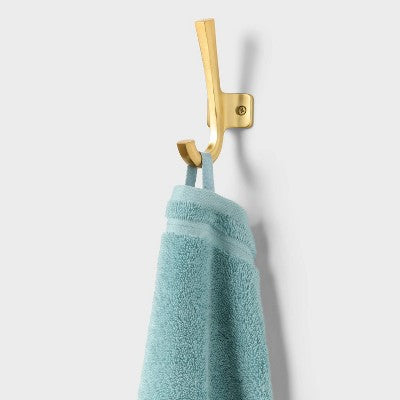 4pk Total Fresh Antimicrobial Washcloth Set Aqua - Threshold