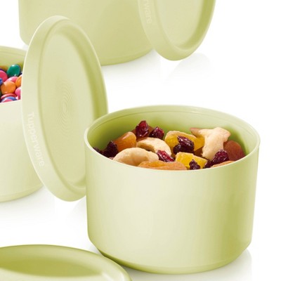 Tupperware 8pc (set of 4) Serve and Store Food Storage Canister Set Celery