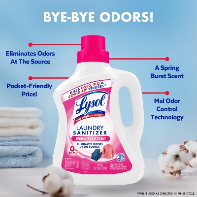 Lysol Spring Burst Liquid Laundry Sanitizers - 90oz