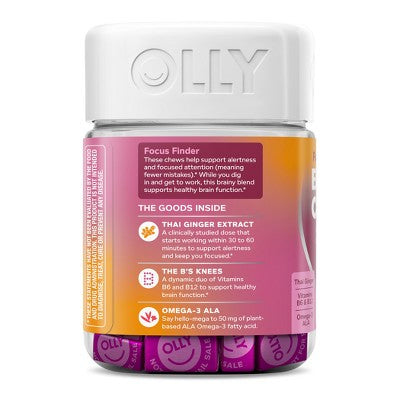 OLLY Brainy Chews - Focused Thinker - 20ct