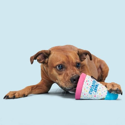 BARK Super Chewer Treat Yourself Party Hat Dog Treat Dispenser Toy