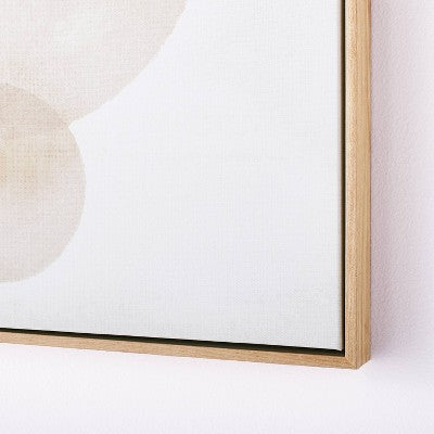 (Set of 2) 20" x 24" Abstract Shapes Framed Canvas Brown - Threshold designed with Studio McGee (LOCAL PICKUP ONLY)