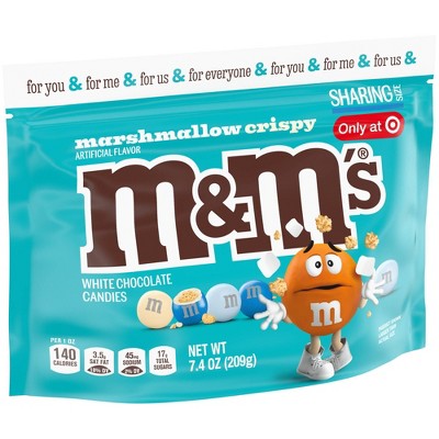 M&M's White Chocolate Marshmallow Crispy Sharing Chocolate Candies - 7.40oz