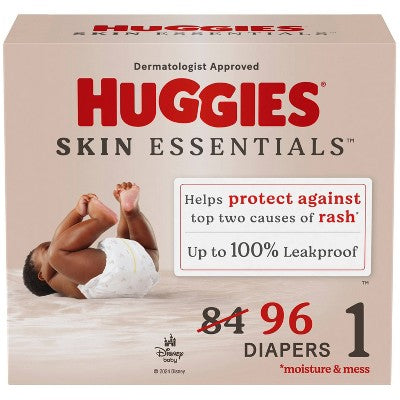 Huggies Skin Essentials Diapers - Size 1 - 84ct