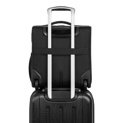 SWISSGEAR Checklite Underseater Carry On Suitcase - Black: Tear-Resistant, 2 Wheels