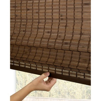 23"x64" Chicology Light Filtering Bamboo Roman Shade Pinecone Brown (LOCAL PICKUP ONLY)