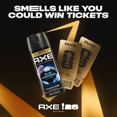 Axe Blue Lavender 72-Hour Aluminum-Free Body Spray - Mint & Amber - 2.9oz