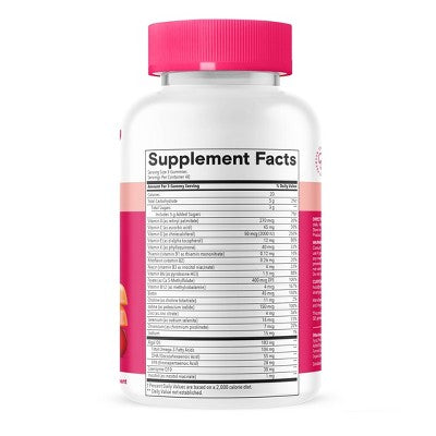 SmartyPants Women's Plus Multivitamin & Omegas Gummies with Vitamins C, D3, B12 & Zinc - 120ct