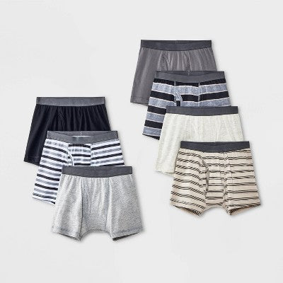 Boys' 7pk Striped Boxer Briefs - Cat & Jack M