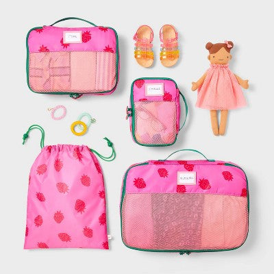 Kids' 4pc Packing Cube Set Strawberry - Cat & Jack?