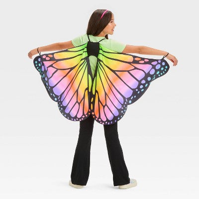 Kids' Blacklight Responsive Butterfly Wings Halloween Cape - Hyde and EEK! Boutique
