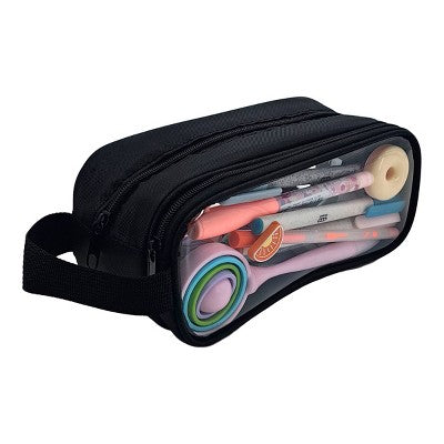 Clear Plastic Pouch Black - up&up