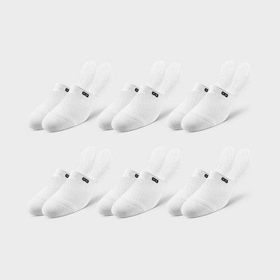 Pair of Thieves BOWO 3+3 Bonus pack No Show Socks - White 8-12