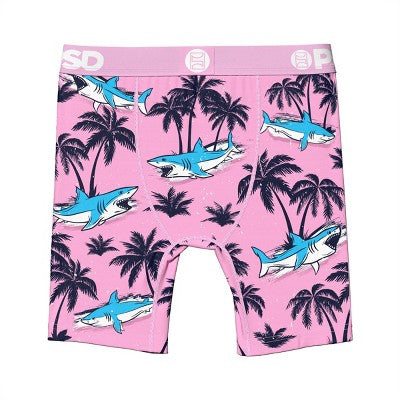 PSD Boys' 2pk Surf & Turf Boxer Briefs Underwear Pink/Blue L